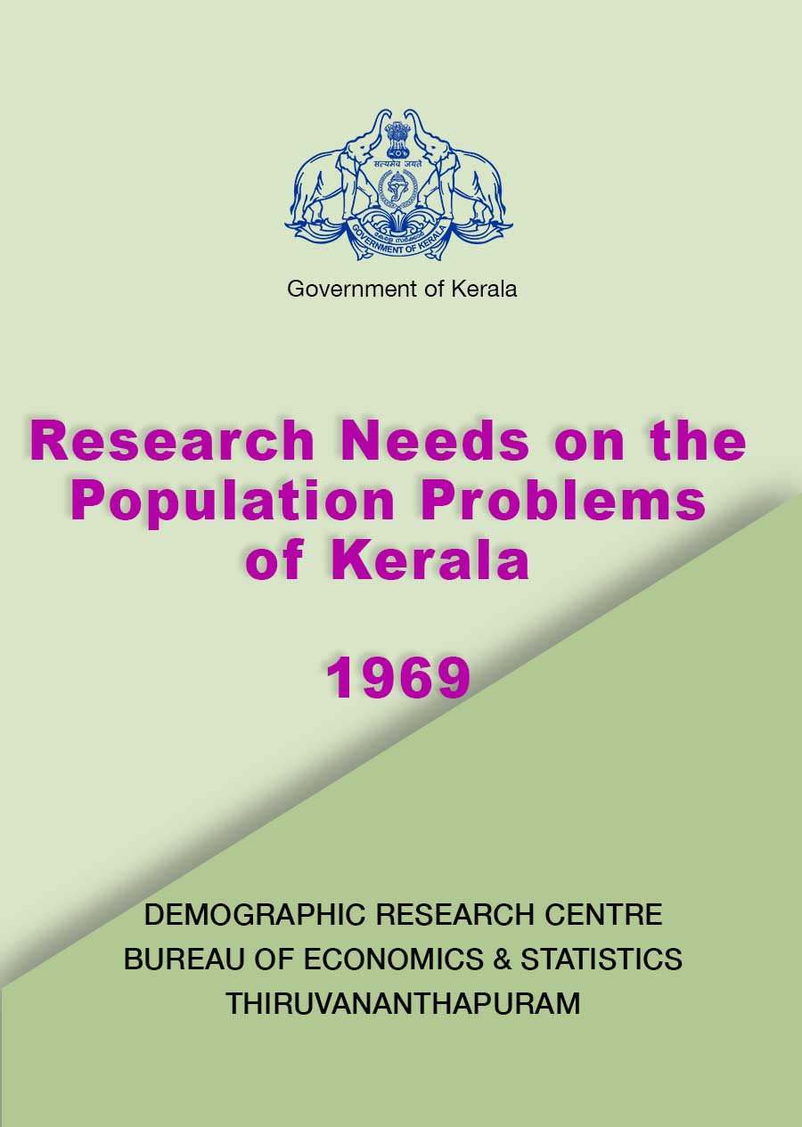 Research Needs on the Population Problems of Kerala 1969