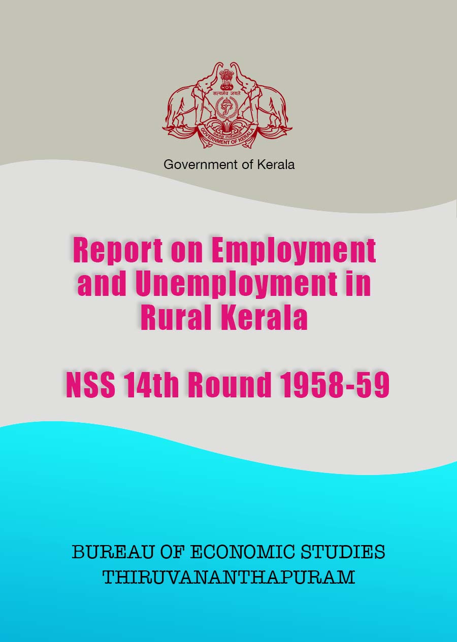 Report on Employment and Unemployment in Rural Kerala NSS 14th Round 1958-59