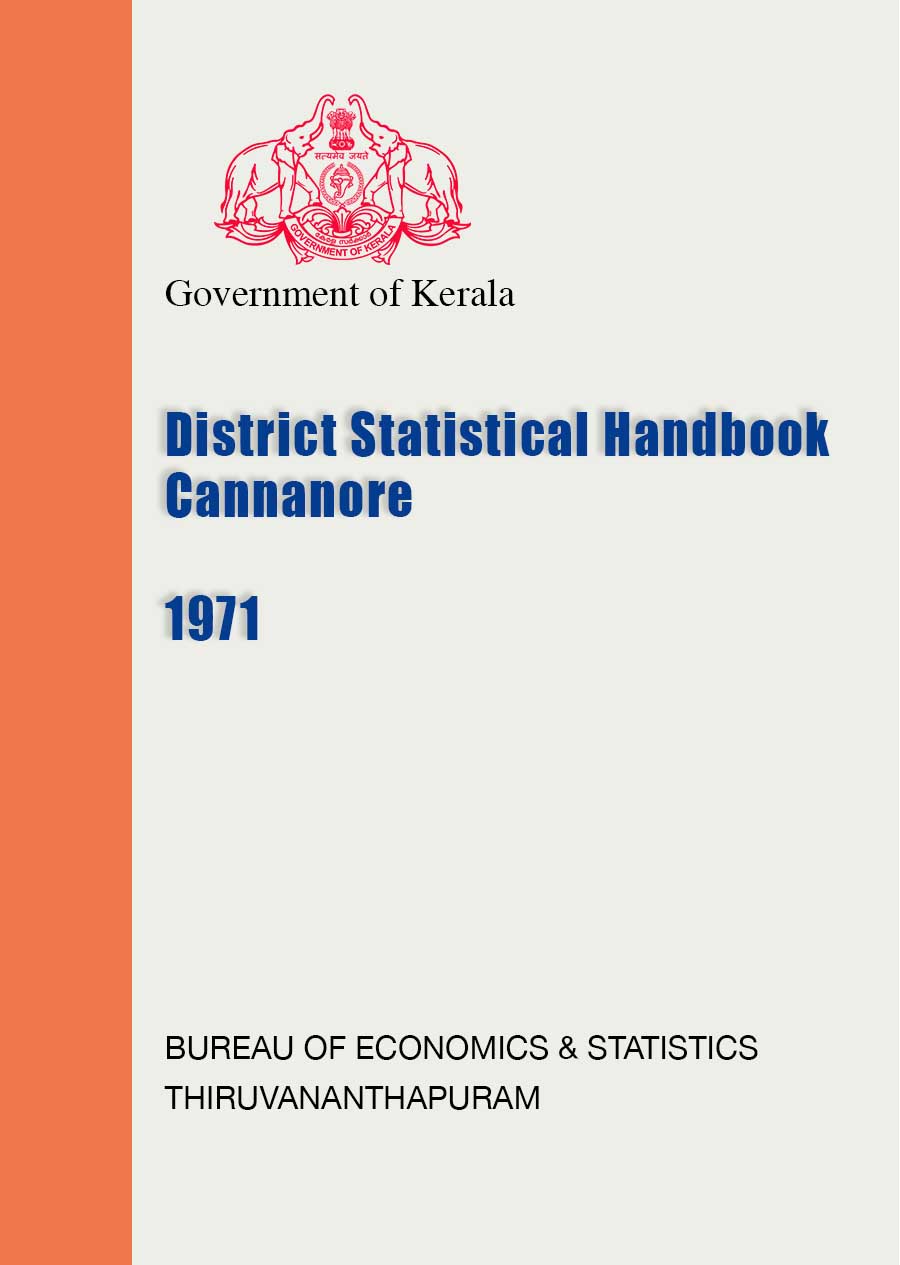 District Statistical Handbook Cannanore 1971
