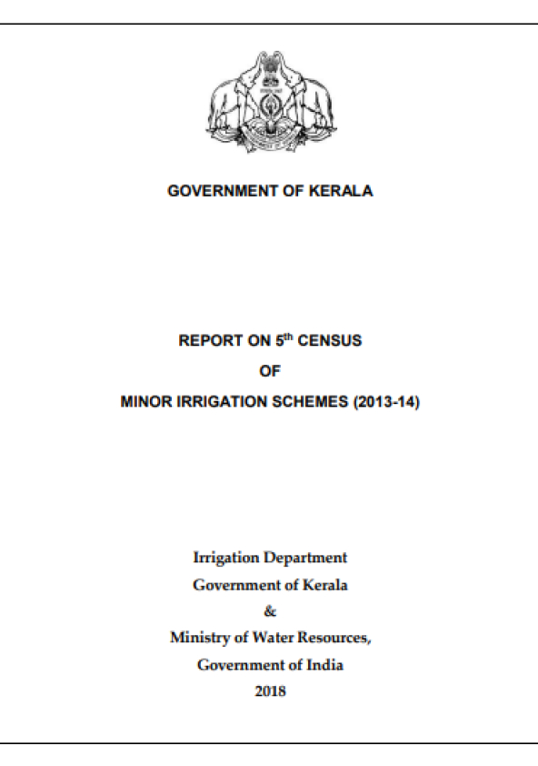 Report on Fifth Census of Minor Irrigation Schemes 2013-14
