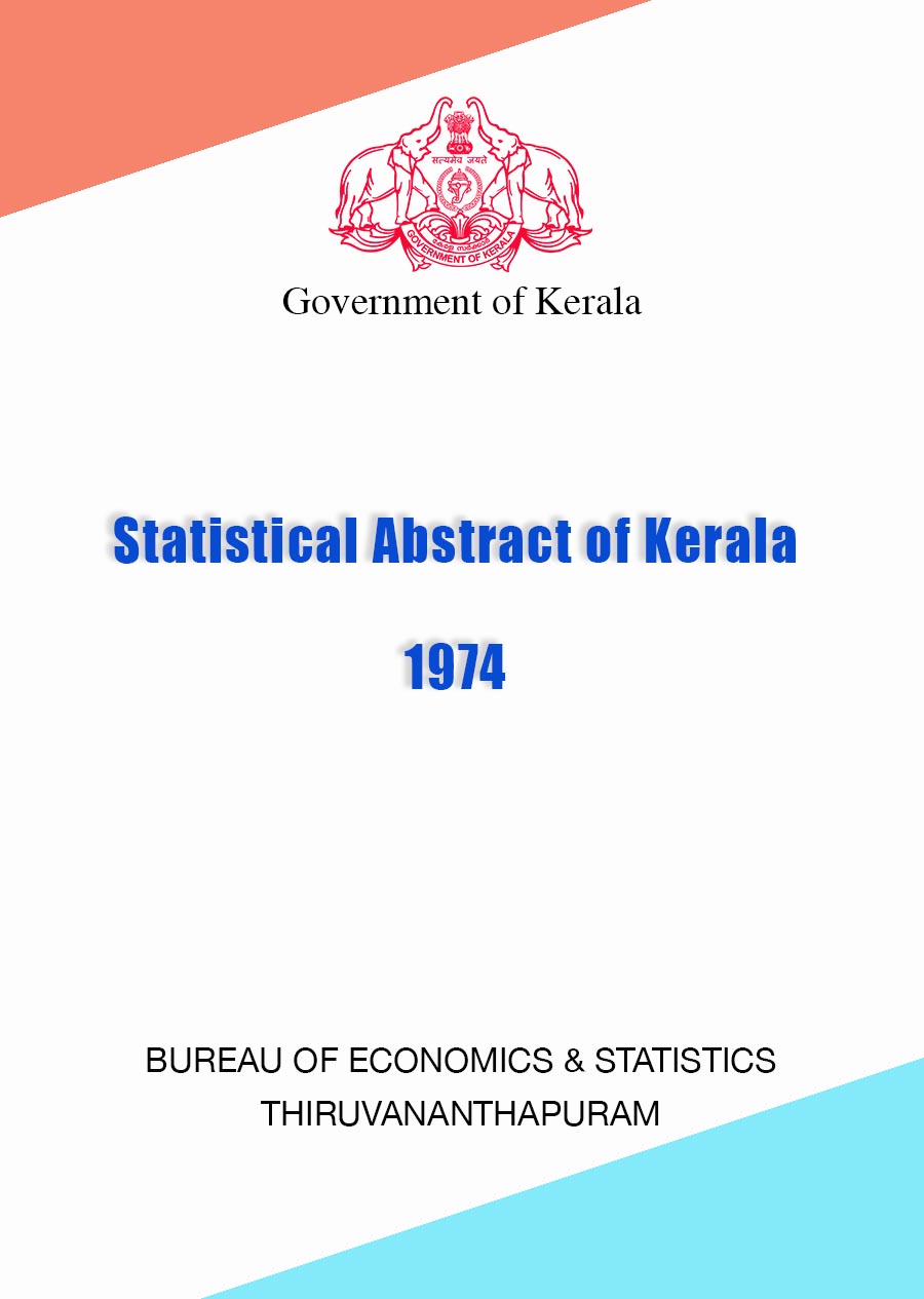 Statistical Abstract of Kerala 1974