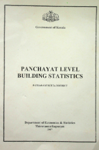Panchayat Level Building Statistics  Pathanamthitta 2007