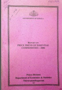 Report on Price Trend of Essential Commodities 2006