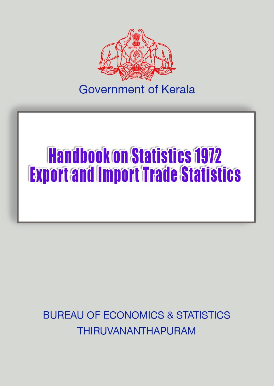 Handbook on Statistics 1972- Export and Import Trade Statistics