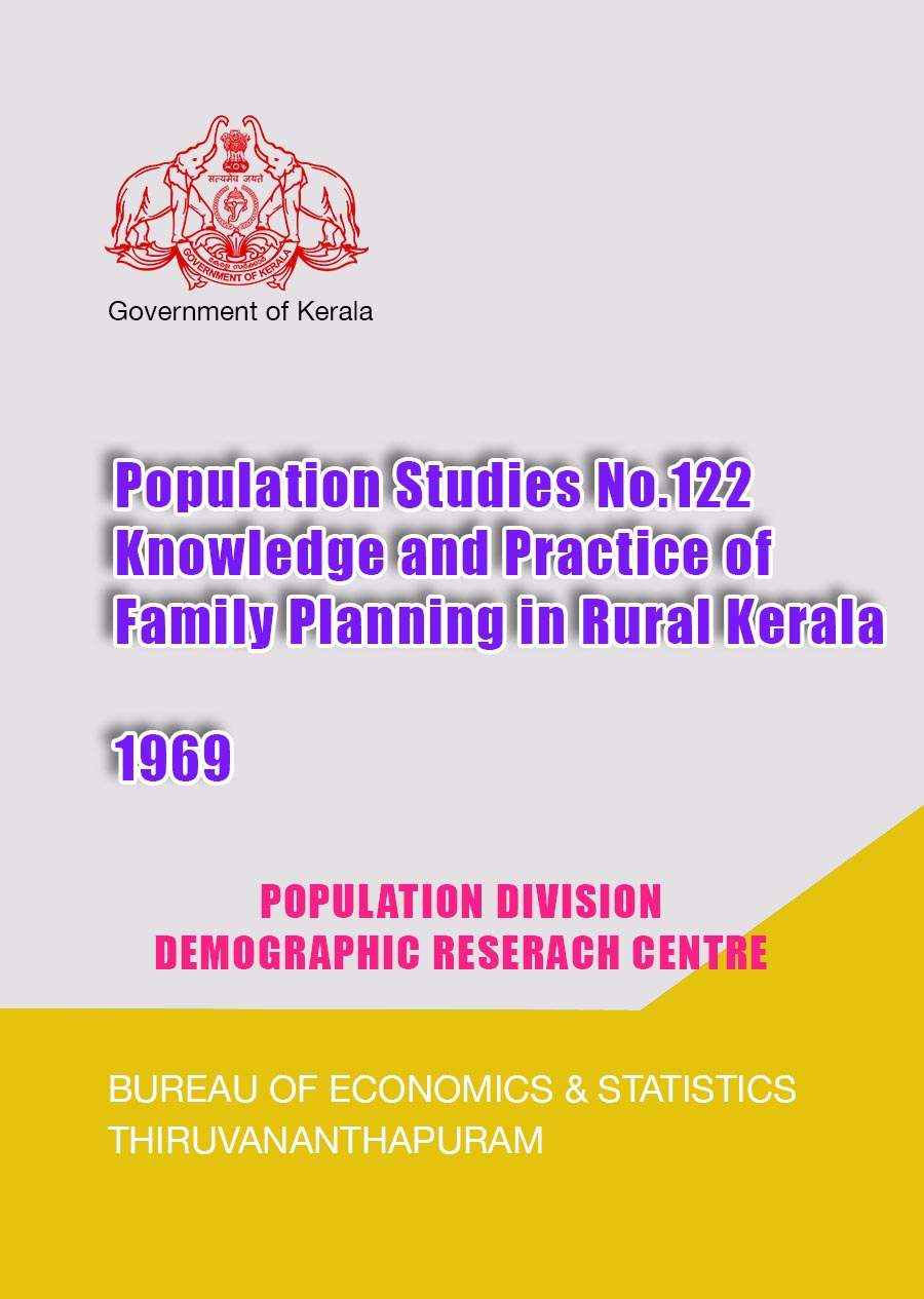 Population Studies No.122 Knowledge and Practice of Family Planning in Rural Kerala 1969