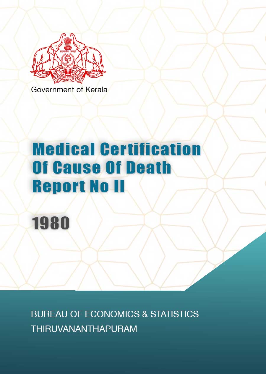 Medical Certification Of Cause Of Death 1980 Report No II