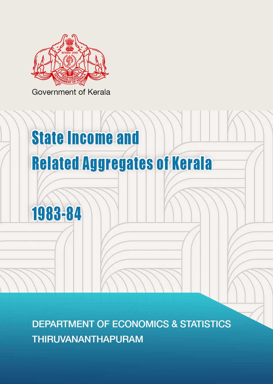 State Income and Related Aggregates of Kerala 1983-84