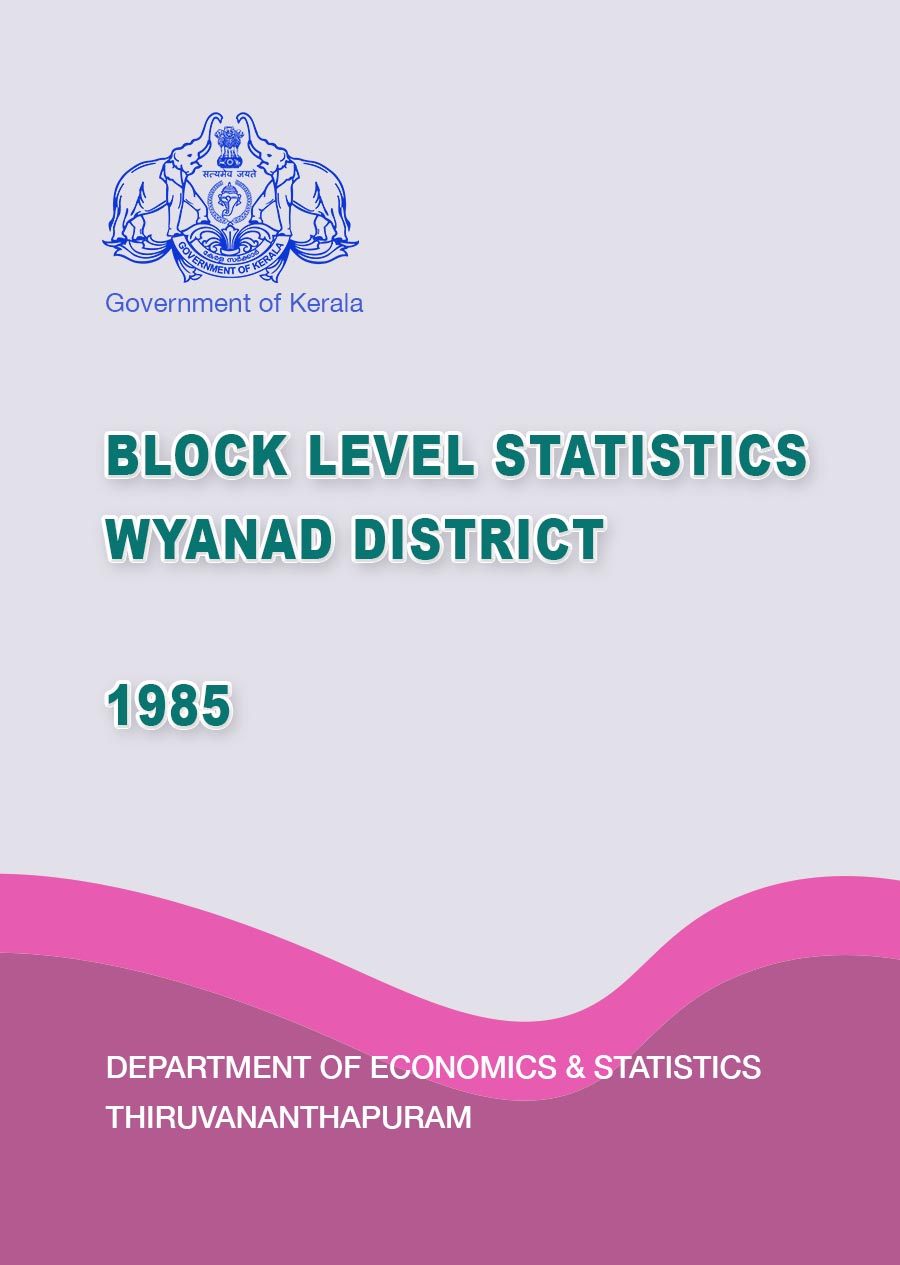 Block Level Statistics Wayanad District 1985