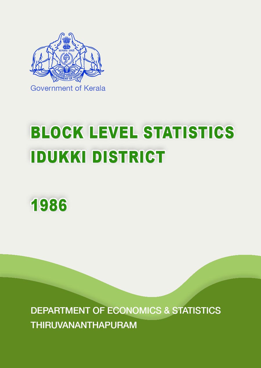 Block Level Statistics Idukki District 1986