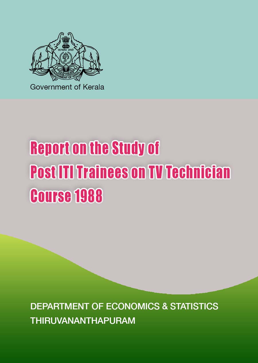 Report on the Study of Post ITI Trainees on TV Technician Course 1988