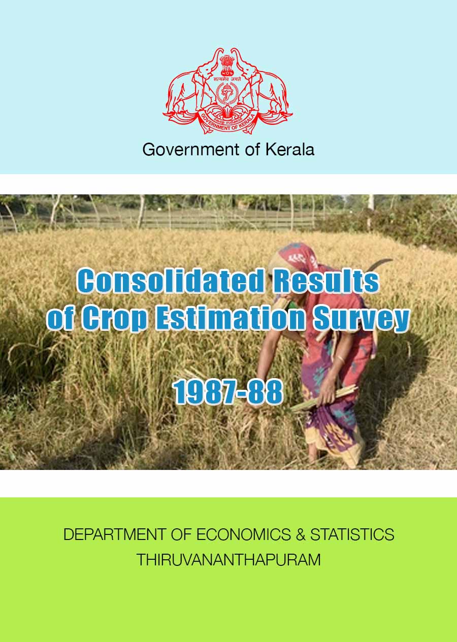 Consolidated Results of Crop Estimation Survey 1987-88