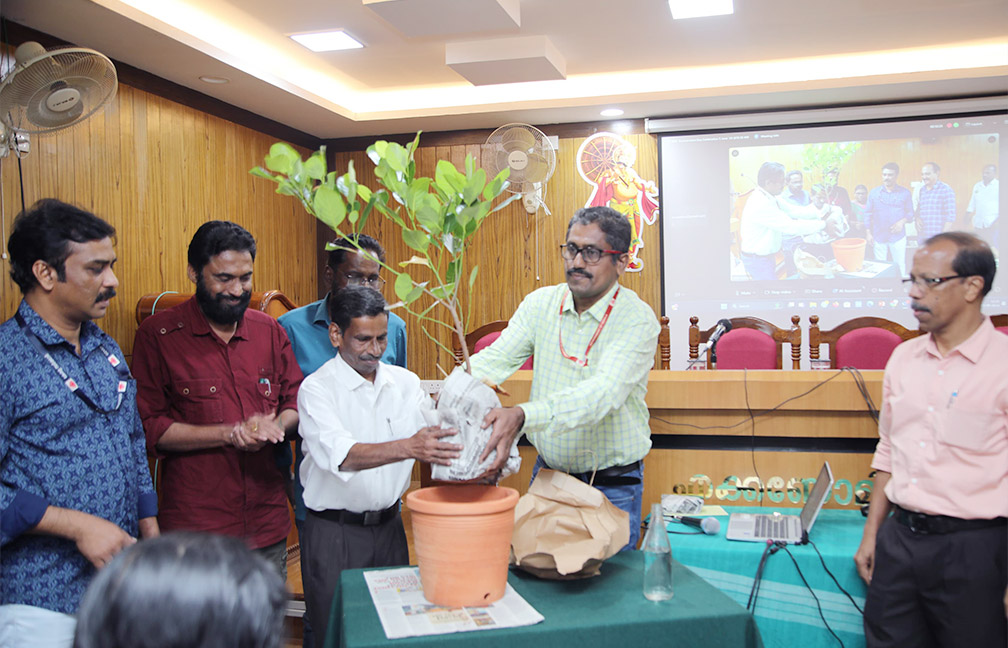 World Environment Day Celebration held at DES on 5 June 2024. Planting a tree symbolically in Envionment day.