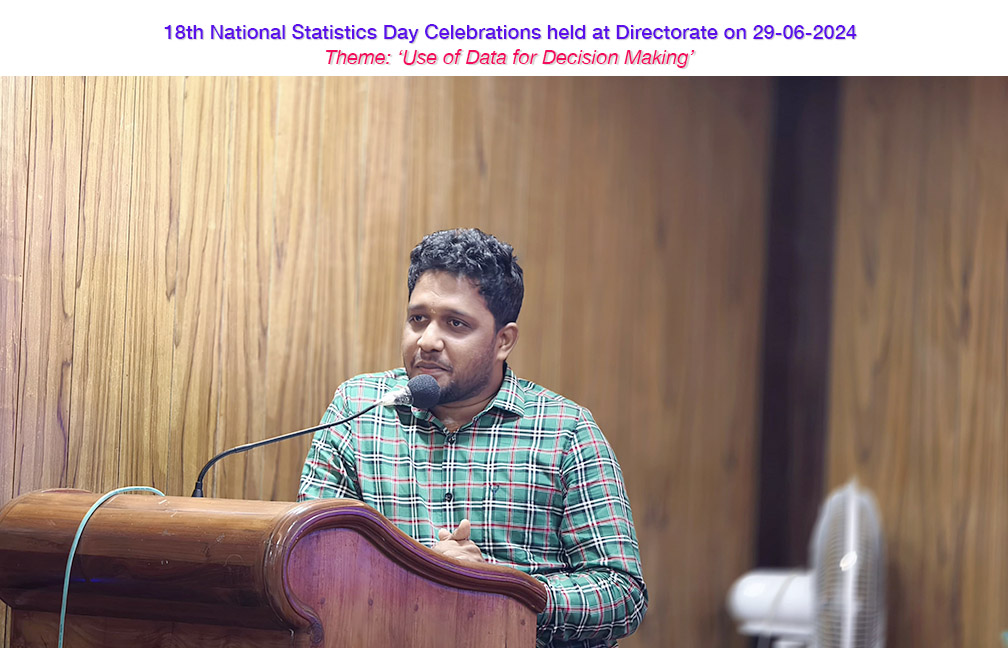 18th National Statistics Day Celebrations held on 29 June 2024 at Directorate of Economics & Statistics