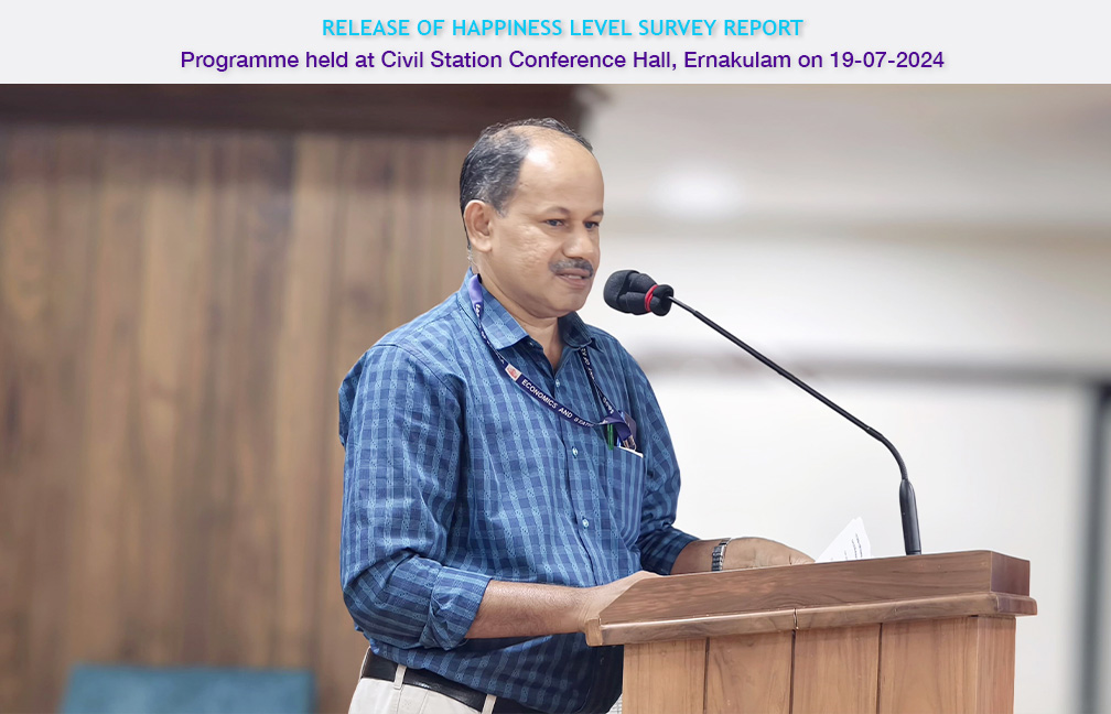 Release of Happiness Survey report held at Ernakulam on 19 July 2024