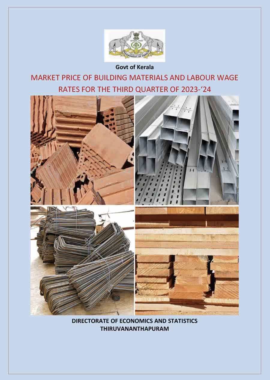 Market Price of Building Materials and Labour wage rates for 2023-24 third quarter ending 31-12-2023