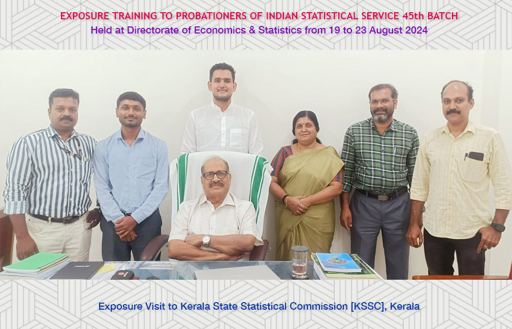 Exposure visit of ISS probationers to Kerala State Statistical Commission (KSSC) on 21 Aug 2024