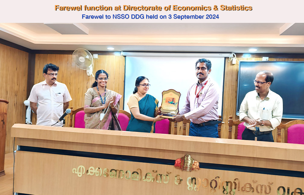 Farewell to Smt. Sunitha Bhaskar ISS DDG NSO held on 03-09-2024