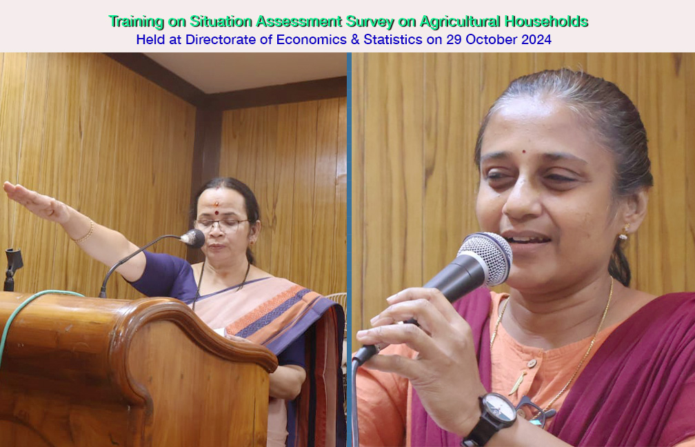 Training on Situation Assessment Survey held at directorate on 29-10-2024