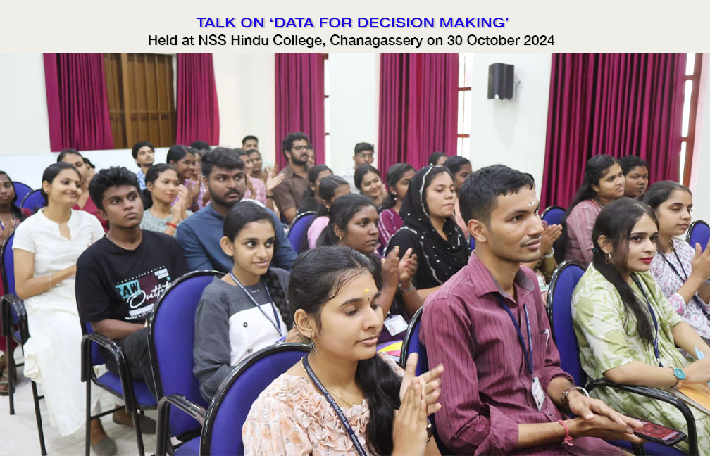 Orientation programme for college students held at NSS Hindu College, Chanagassery on 30-10-2024