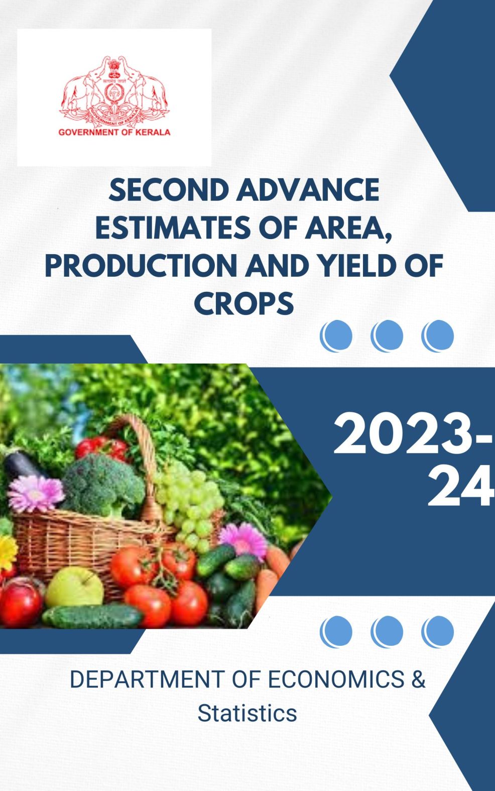 Second Advance estimate of area and production of crops 2023-24