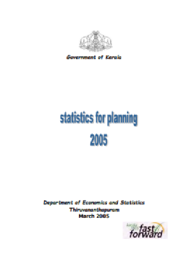 Statistics for Planning 2005