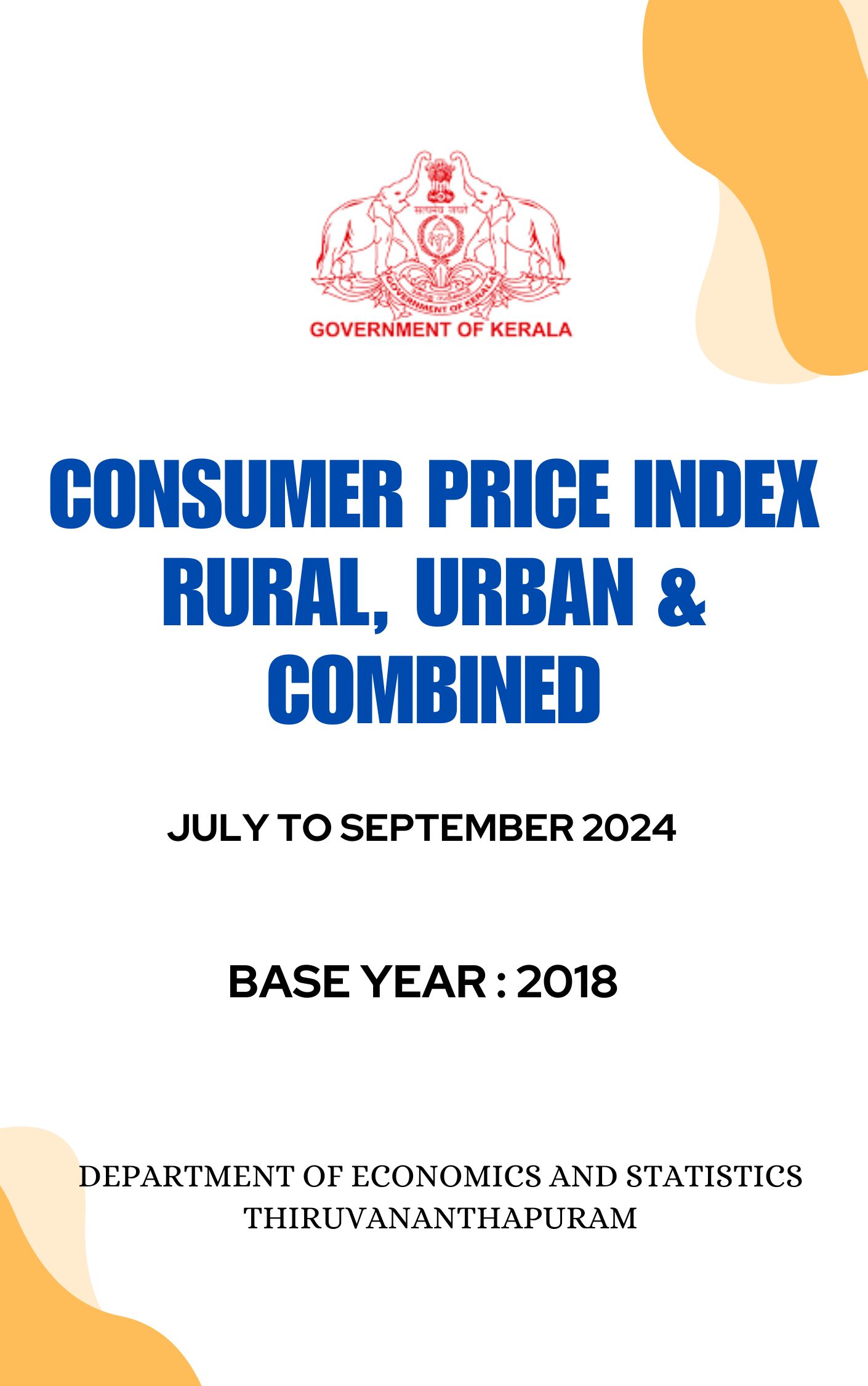 Consumer Price Index (R/U/C) July to September 2024