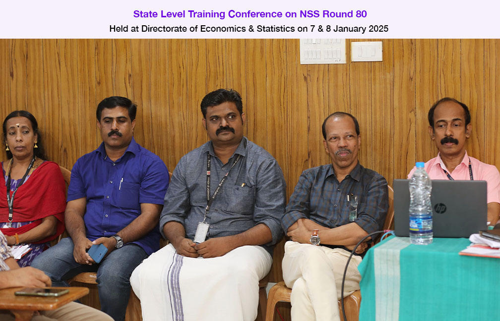 State level training on NSS 80th Round held on 7 & 8 January 2025.