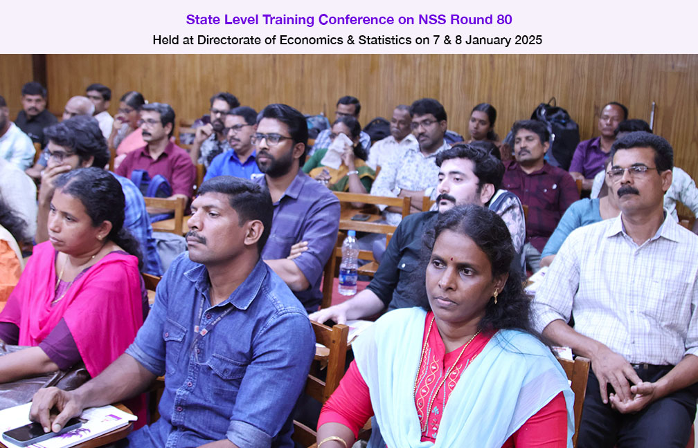 State level training on NSS 80th Round held on 7 & 8 January 2025.