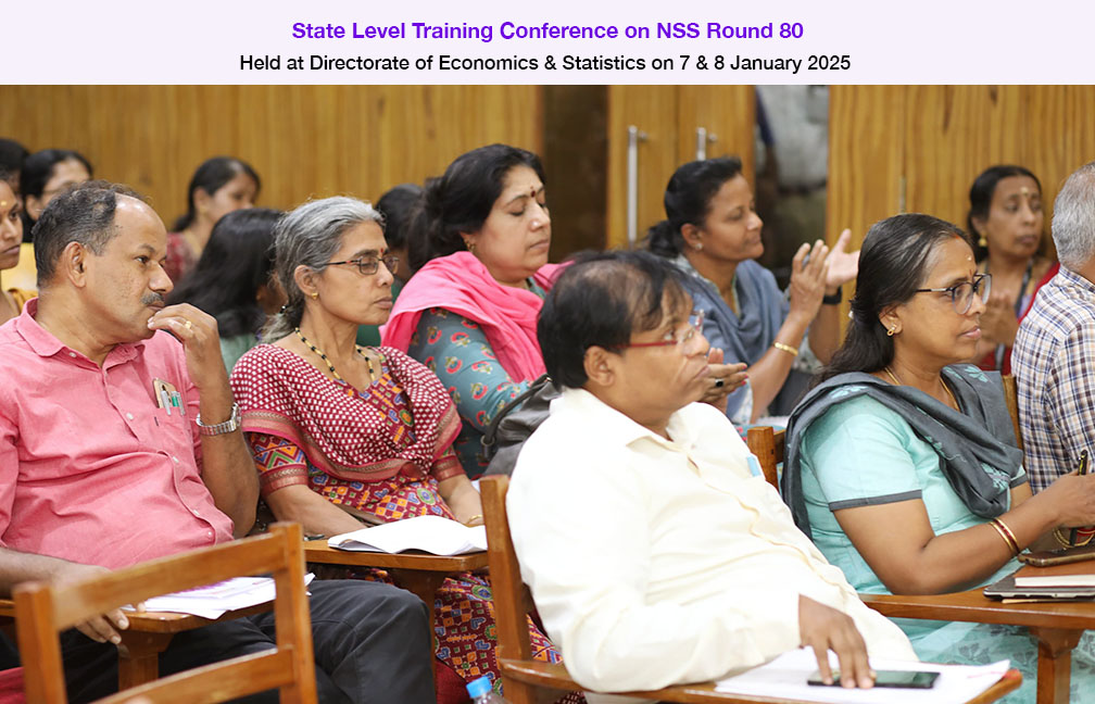 State level training on NSS 80th Round held on 7 & 8 January 2025.