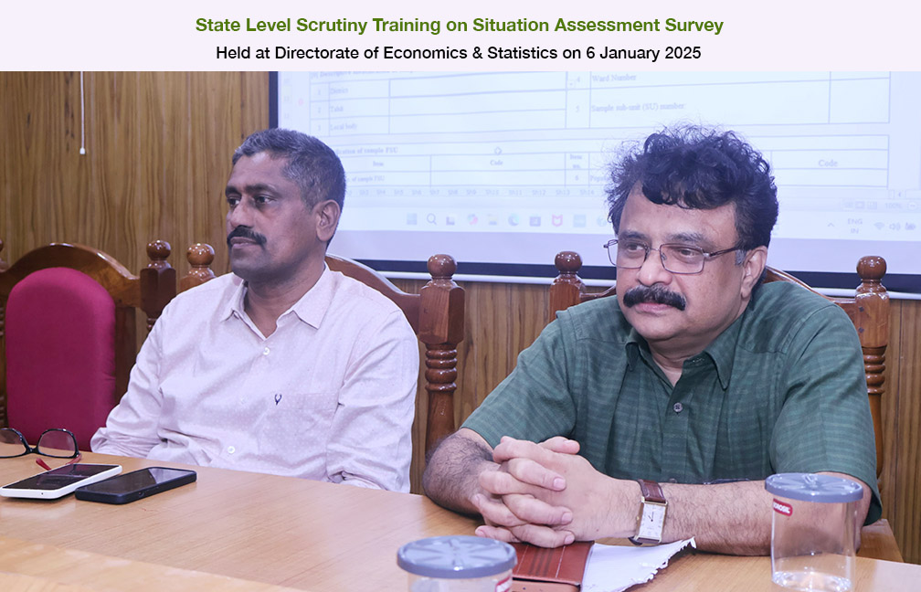 State level scrutiny workshop omn Situal Assessment Survey held on 06-01-2025.