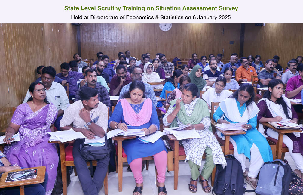 State level scrutiny workshop omn Situal Assessment Survey held on 06-01-2025.