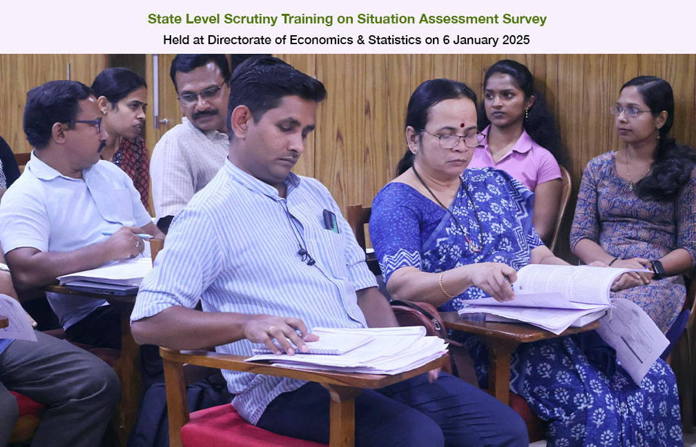 State level scrutiny workshop omn Situal Assessment Survey held on 06-01-2025.