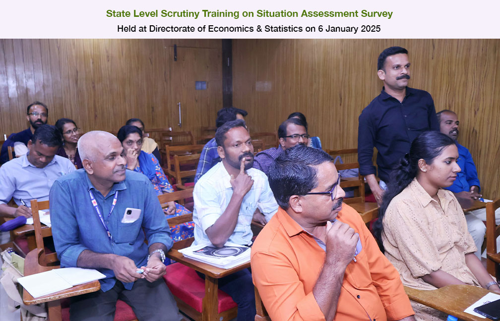 State level scrutiny workshop omn Situal Assessment Survey held on 06-01-2025.