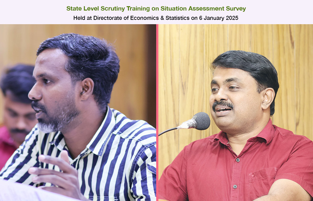 State level scrutiny workshop omn Situal Assessment Survey held on 06-01-2025.