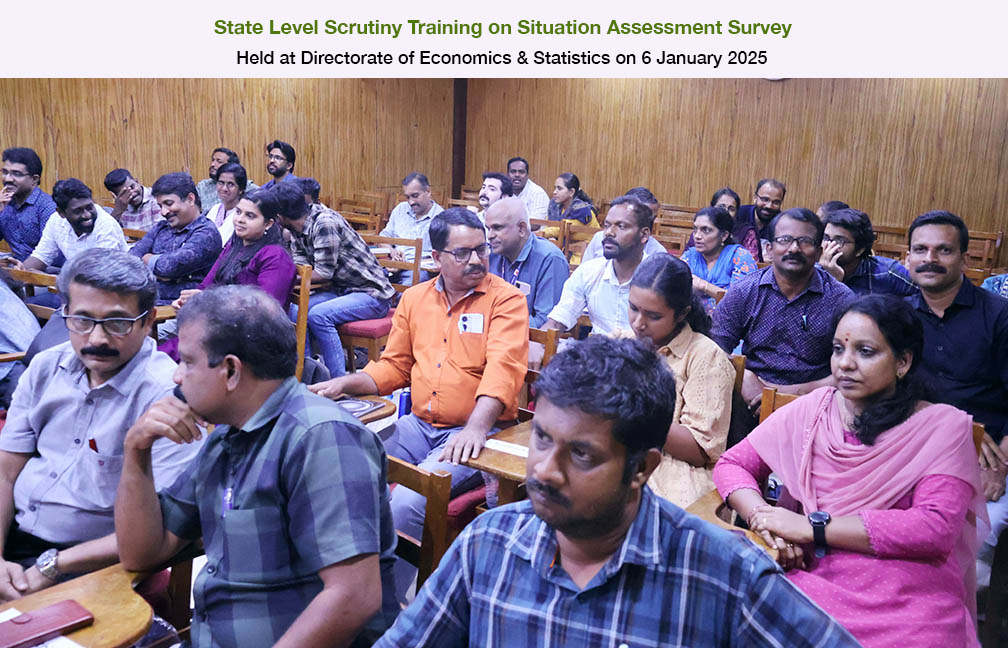 State level scrutiny workshop omn Situal Assessment Survey held on 06-01-2025.