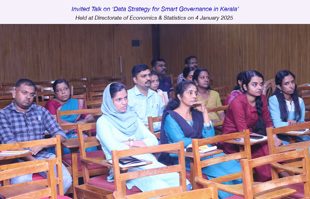 Talk on Data Strategy for Smart Governance held on 4 January 2025.