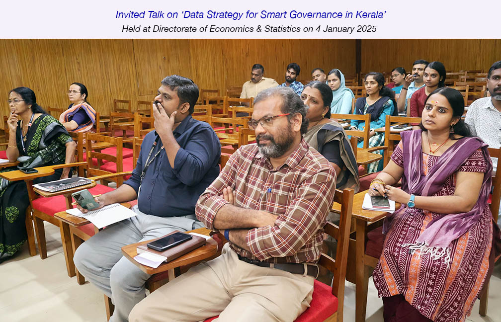 Talk on Data Strategy for Smart Governance held on 4 January 2025.