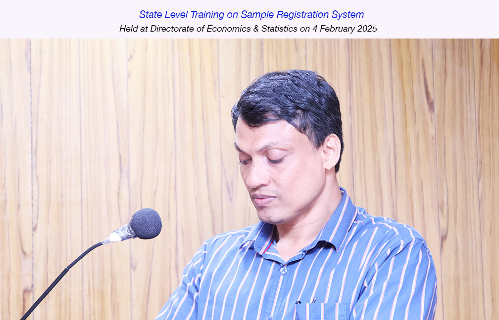 State level SRS Annual Training held at Directorate of DES on 4 Feb 2025.