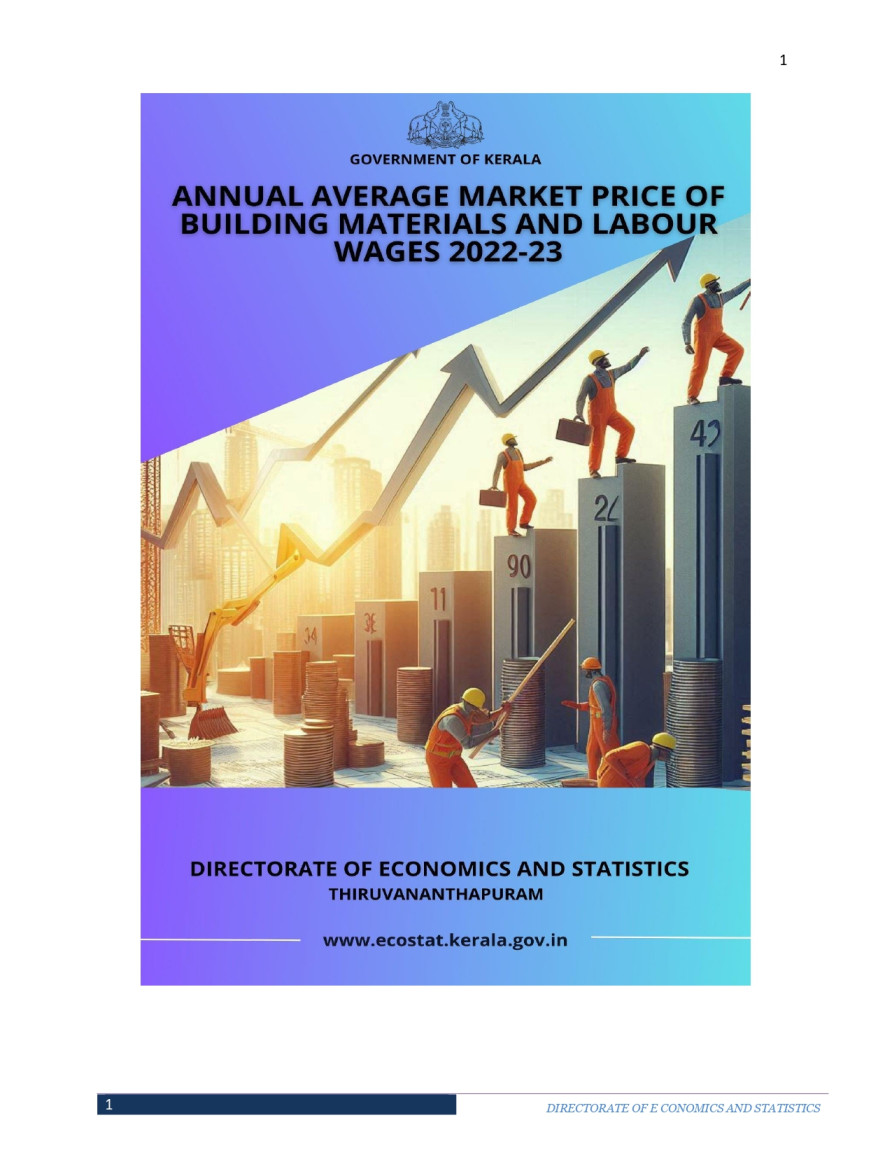 Annual Average Market Price of Building Materials and Labour Wages 2022-23