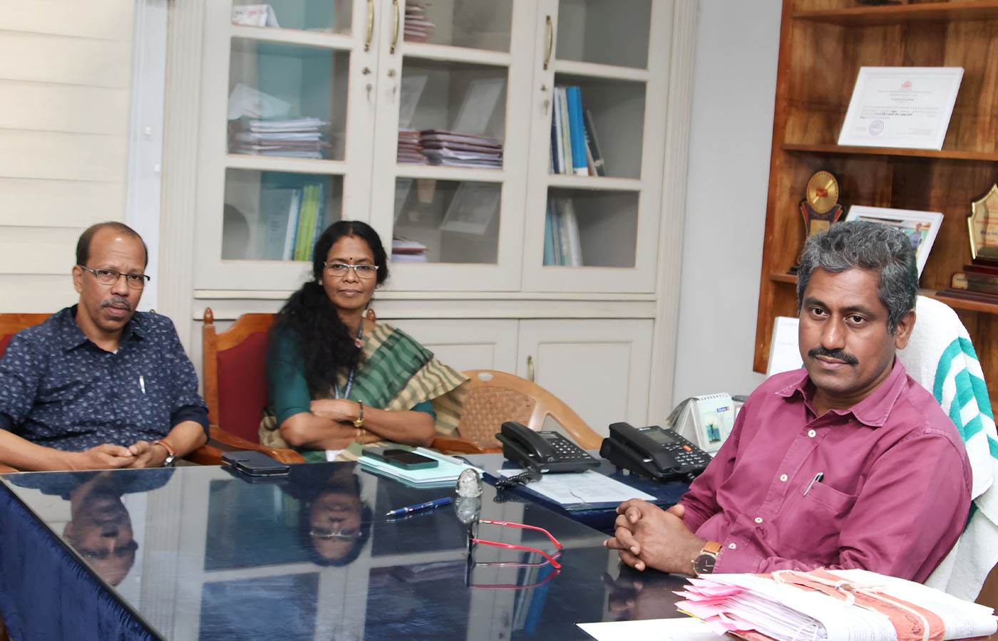 Visit of Junior Statistical Officers to the Directorate on 19-02-2025- interaction with the Director.