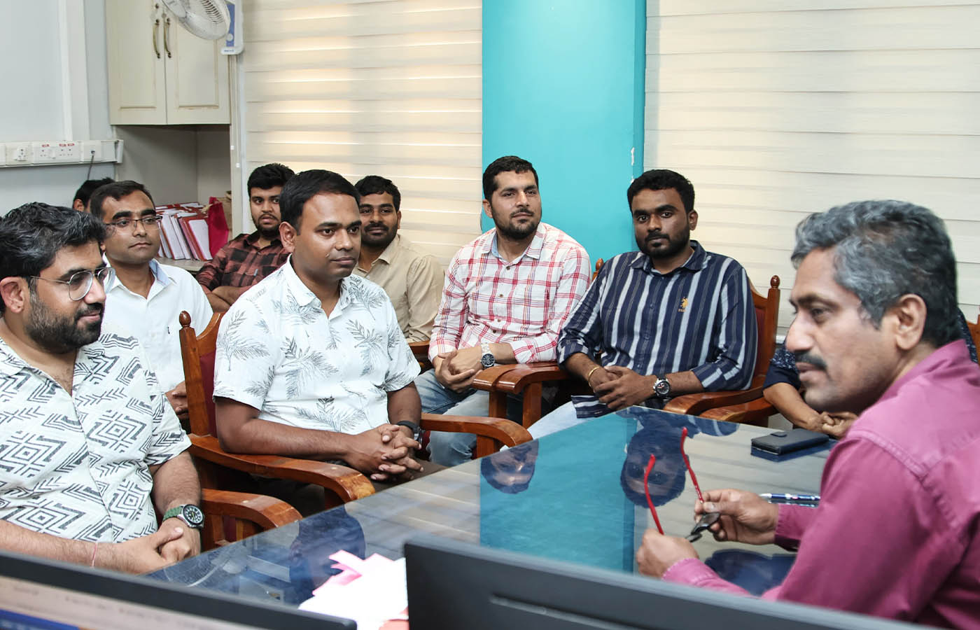 Visit of Junior Statistical Officers to the Directorate on 19-02-2025- interaction with the Director.