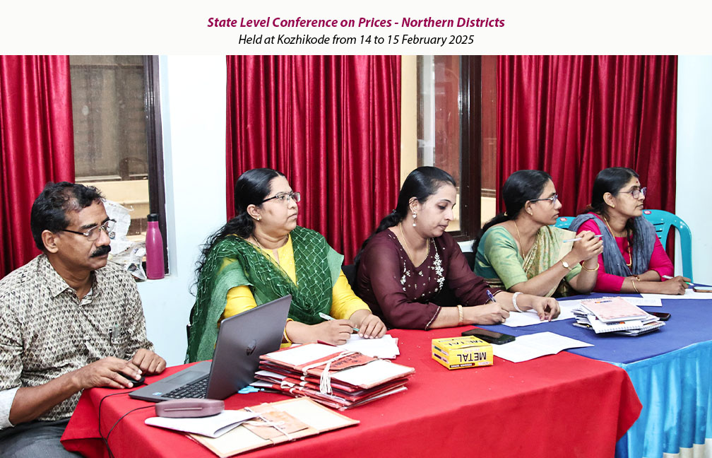 Northern regional training conference on Prices held at Kozhikode from 14 to 15 February 2025.