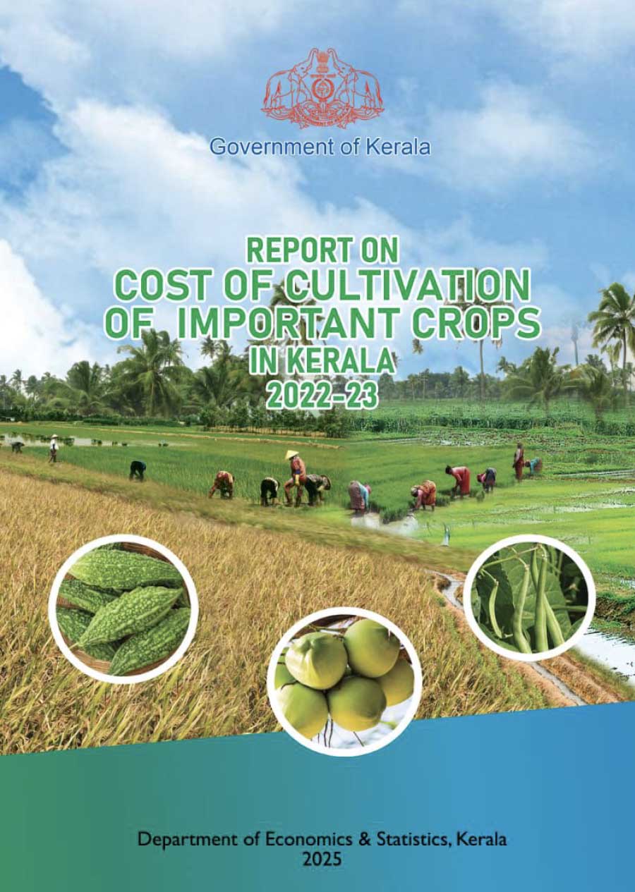 Report on Cost of cultivation of important crops in Kerala 2022-23