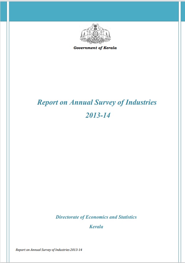 Annual Survey of Industries 2013-14