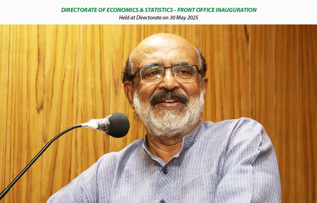 Front office inauguration held at Directorate on 30-05-2025, inaugurated by Dr. T M Thomas Isaac, Former Finance Minister Kerala.