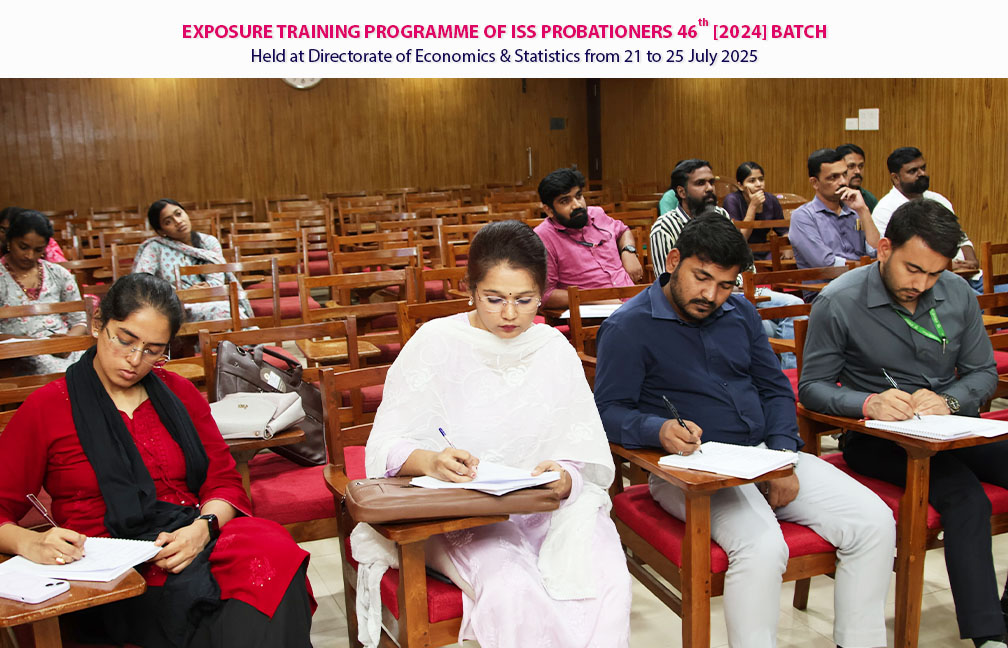 Exposure training of probationers of ISS 2024 batch held at Directorate on 21-07-2025.