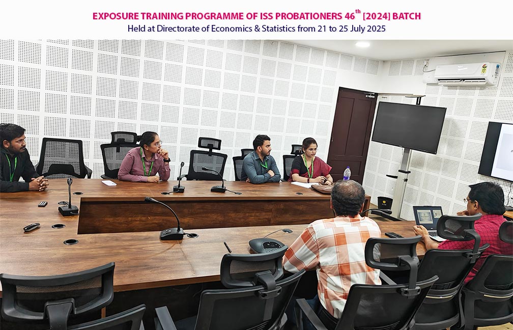 Exposure training of probationers of ISS 2024 batch. Visit to Kudumbasree Mission and meeting with ED held on 23-07-2025.