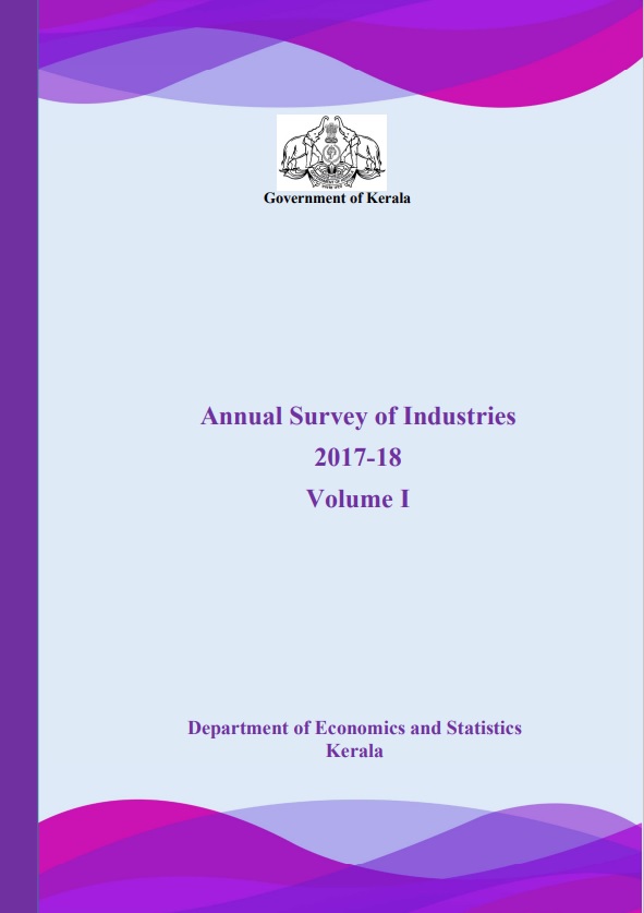 Annual Survey of Industries  2017-18  Volume I