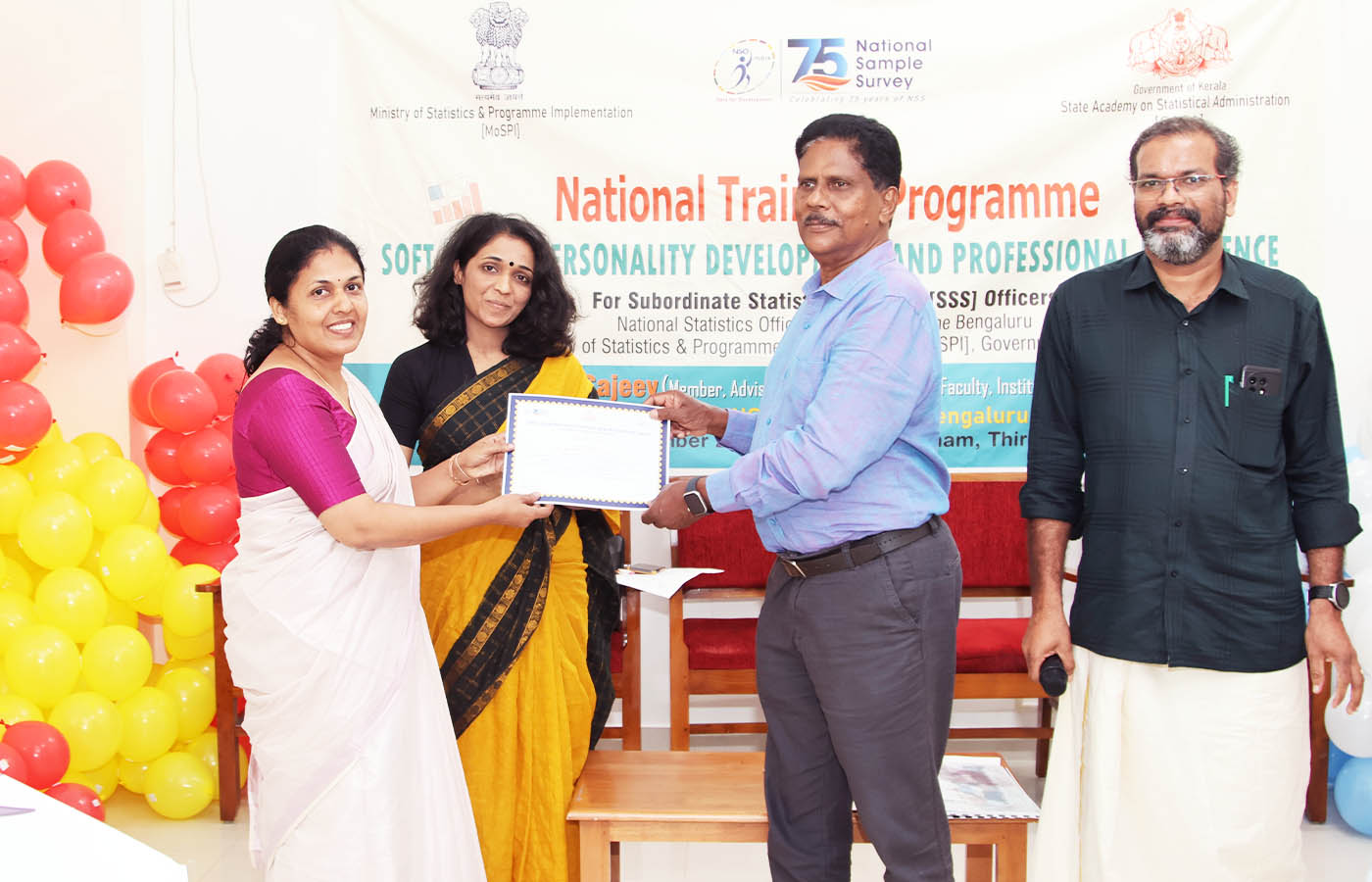 Smt. Deepa P K, Senior Statistical Officer, NSO Sub Regional Office, Palakkad, Kerala.