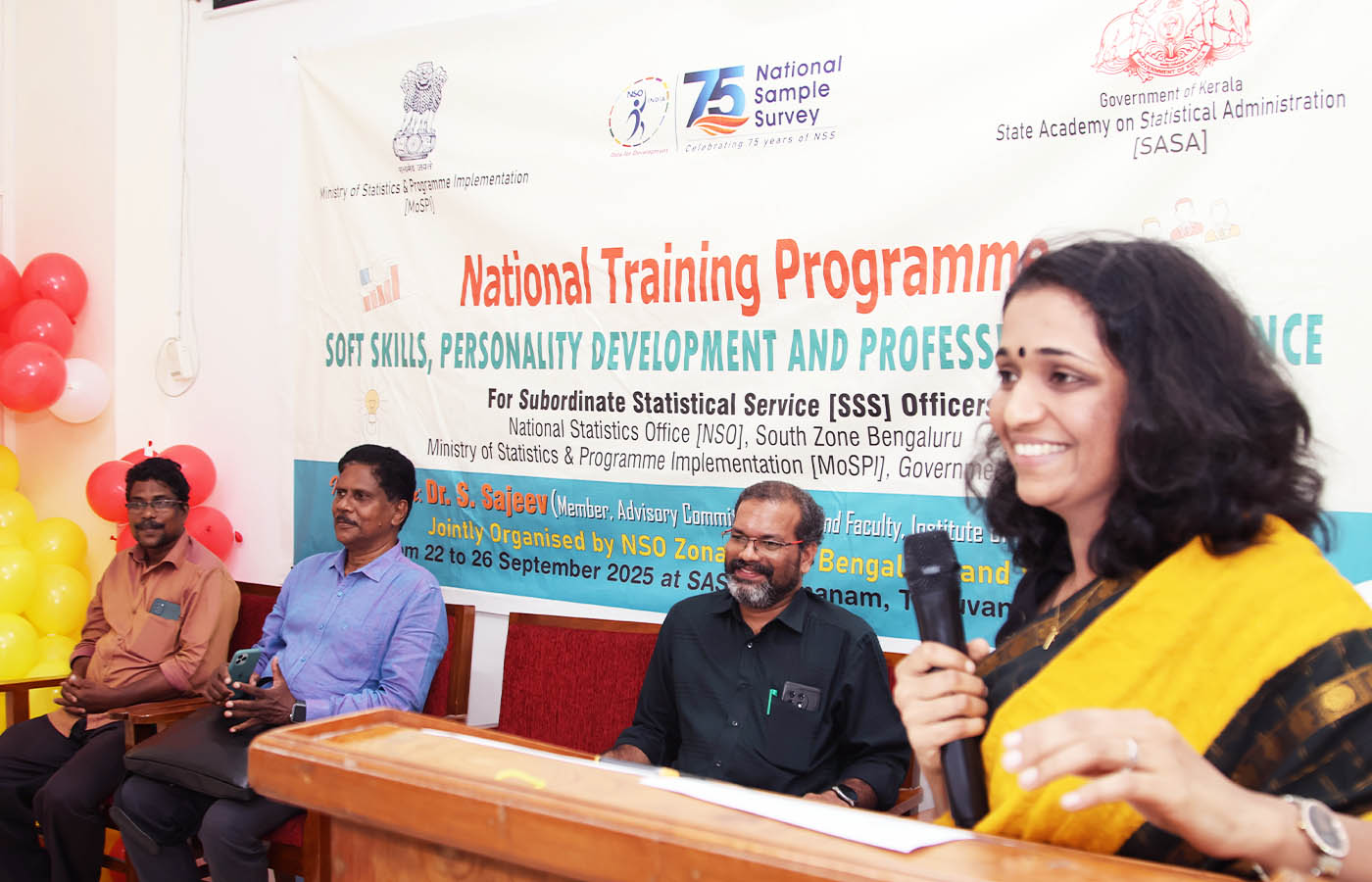 Training Programme on Soft Skills for Subordinate Statistical Service Officers held at SASA from 22 to 26 Sept 2025
